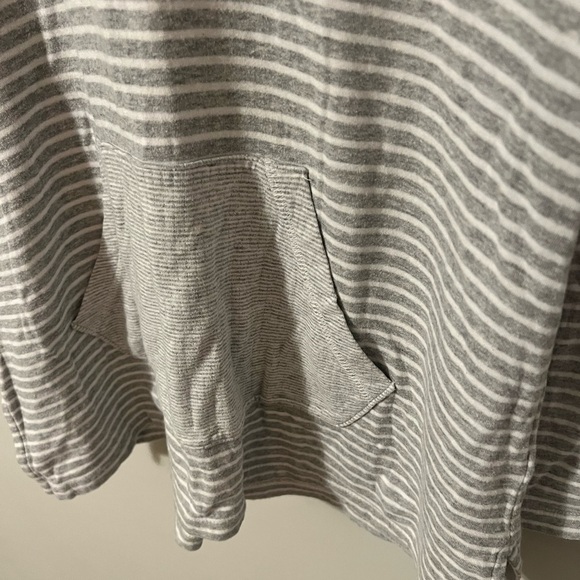Standard James Perse Striped Hooded Pullover Sweatshirt Size 4/XL - Picture 6 of 9